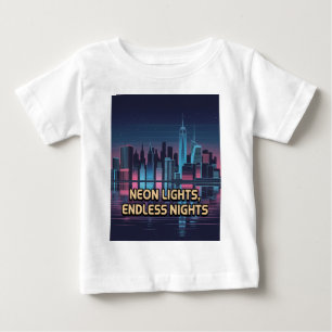 T-shirt Pour Bébé Ville qui ne dort jamais New York