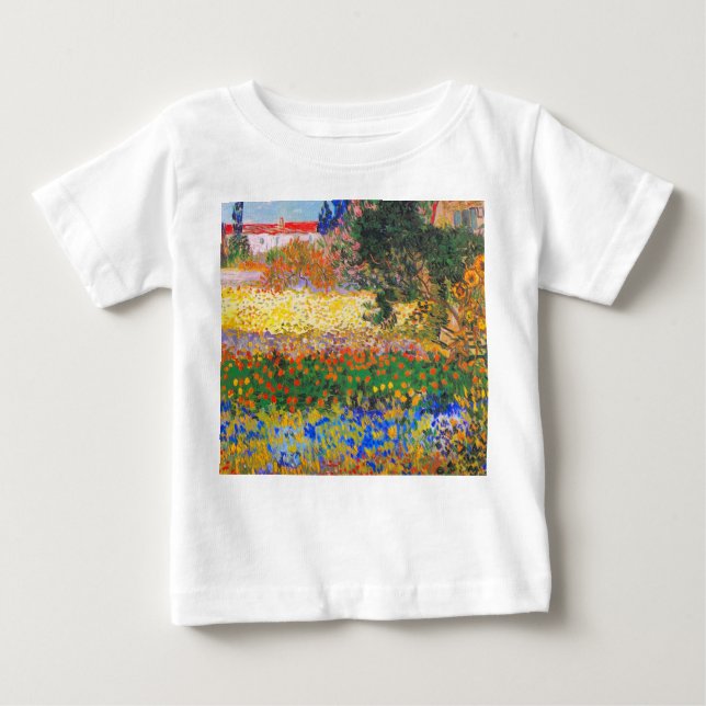 T-shirt Pour Bébé Vincent Van Gogh Flower Garden (Devant)