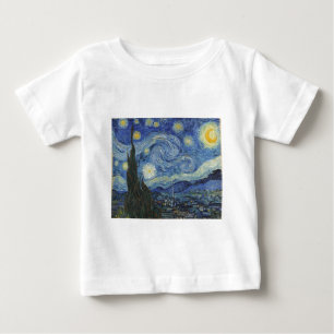 T-shirt Pour Bébé Vincent van Gogh   La Nuit étoilée, juin 1889