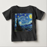 T-shirt Pour Bébé Vincent Van Gogh Starry Nuit Vintage Art<br><div class="desc">Vincent Van Gogh Starry Nuit Vintage Art fine T-shirt bébé</div>