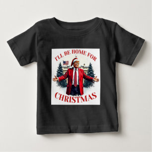 T-shirt Pour Bébé Vintage Drôle Humoristique Trump Je Serai De Retou