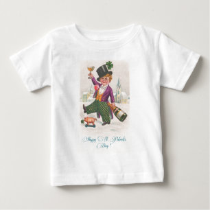 T-shirt Pour Bébé Vintage Happy Jour de la Saint Patrick Shamrock Ch
