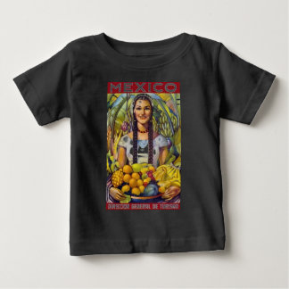 T-shirt Pour Bébé Vintage Mexique Travel Tourisme Publicité