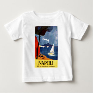 T-shirt Pour Bébé Vintage Napoli Voyage Amour Romance