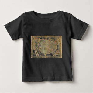 T-shirt Pour Bébé Vintage Old États-Unis États-Unis