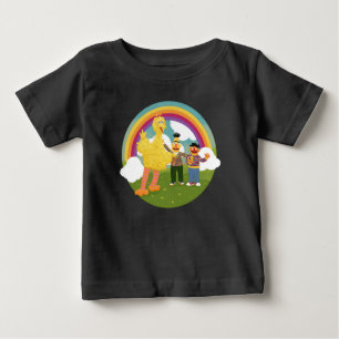 T-shirt Pour Bébé Vintage Sesame Street Friends Rainbow