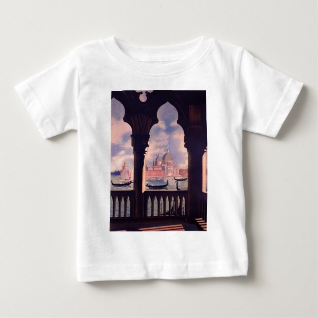 T-shirt Pour Bébé Vintage Venice (Devant)