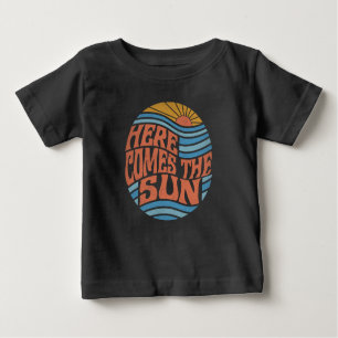 T-shirt Pour Bébé Vintage Voici Le Bébé Soleil