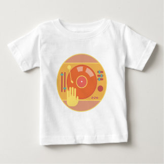 T-shirt Pour Bébé Vinyle-disque-joueur-main-éraflure-lumière