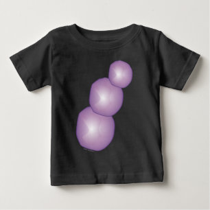 T-shirt Pour Bébé Violet Lune violet coeur de soleil violet boules d