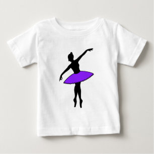 T-shirt Pour Bébé Violet Tutu Ballerina Danse de ballet Danse Pointe