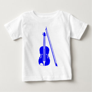 T-shirt Pour Bébé Violon - Bleu