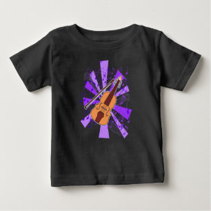 T-shirt Pour Bébé Violon et musique