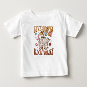 T-shirt Pour Bébé Vis Simplement, Fleur Sauvage