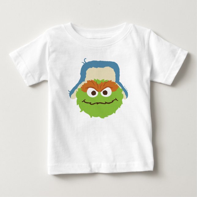 T-shirt Pour Bébé Visage de bois d'Oscar la Grosse Poche (Devant)
