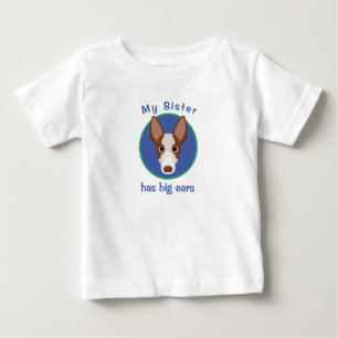 T-shirt Pour Bébé Visage de chien drôle personnalisé 