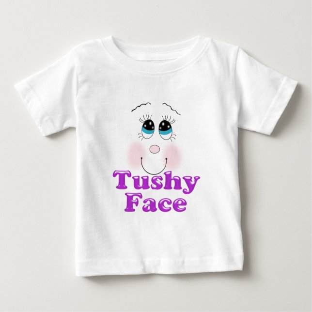 T-shirt Pour Bébé visage de fessier (Devant)