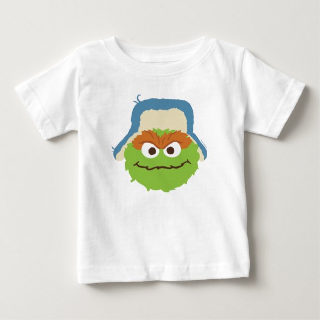 T-shirt Pour Bébé Visage de forêt d'Oscar le Grouch (Devant)