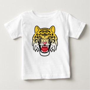 T-shirt Pour Bébé Visage de Tigre Souriant Art-21876