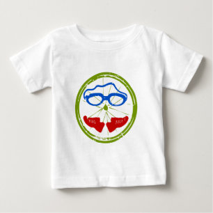 T-shirt Pour Bébé Visage de triathlon
