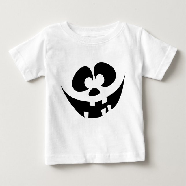 T-shirt Pour Bébé Visage drôle maladroit du feu follet (Devant)