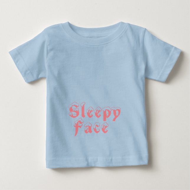 T-shirt Pour Bébé Visage endormi : (Devant)