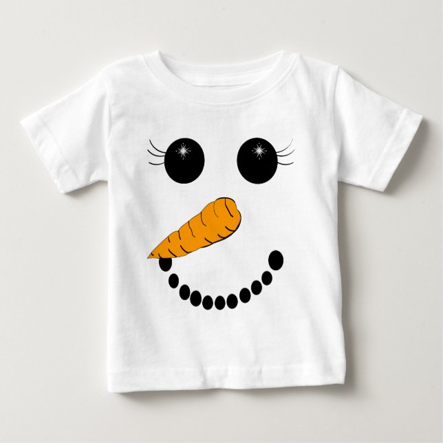 T-shirt Pour Bébé Visage enfantin (Devant)
