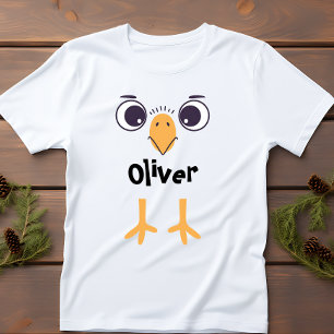 T-shirt Pour Bébé Visage et jambes d'oiseau drôle