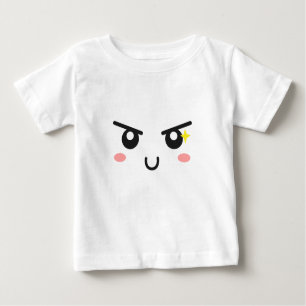 T-shirt Pour Bébé Visage malicieux avec étincelle maléfique