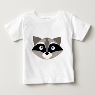 T-shirt Pour Bébé Visage mignon de raton laveur