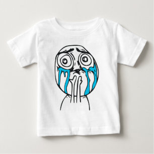 T-shirt Pour Bébé Visage mignon Meme de rage de surcharge de