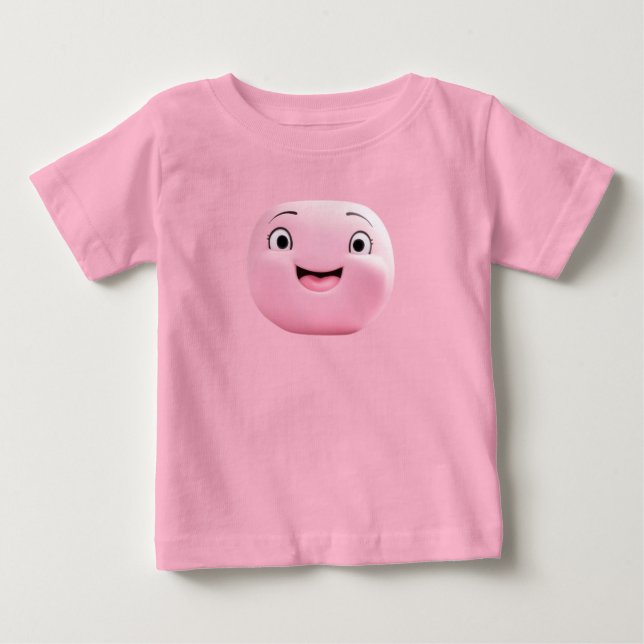 T-SHIRT POUR BÉBÉ VISAGE ROSE (Devant)
