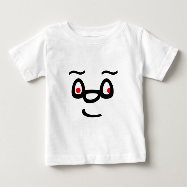 T-shirt Pour Bébé Visage souriant (Devant)