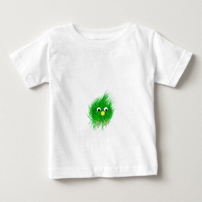 T-shirt Pour Bébé Visage vert brouillé (Devant)