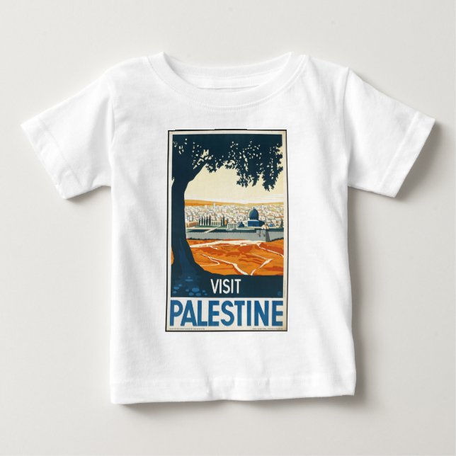 T-shirt Pour Bébé Visite de la Palestine (Devant)