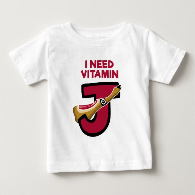 T-shirt Pour Bébé Vitamine J (Devant)