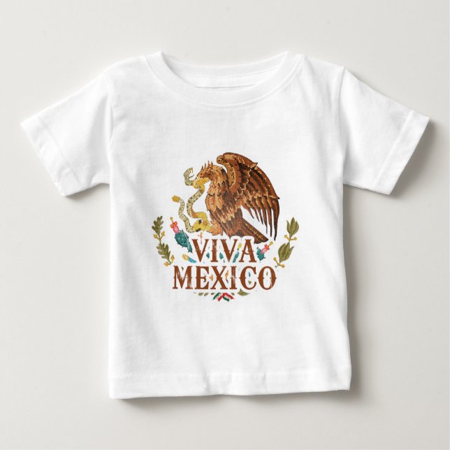 T-shirt Pour Bébé Viva Mexico (Devant)