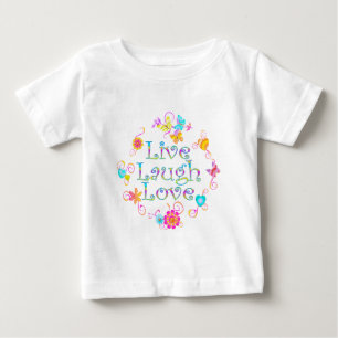 T-shirt Pour Bébé Vivent l'amour de rire