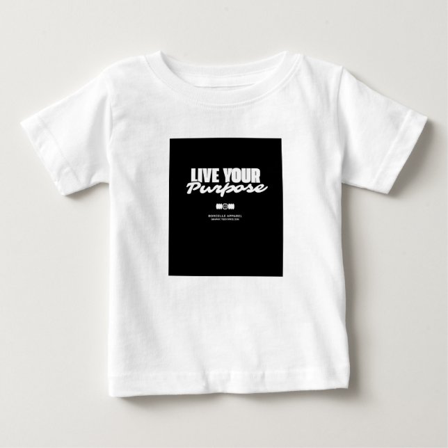 T-shirt Pour Bébé Vivez Votre Objectif de Manière Agréable (Devant)