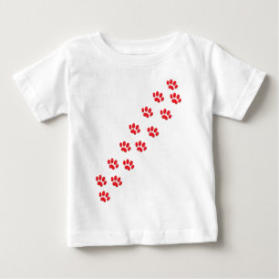 T-shirt Pour Bébé Voici les pattes de chat Kitty