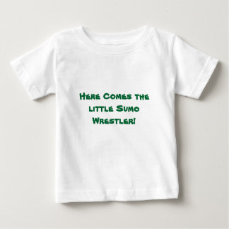 T-shirt Pour Bébé Voici venir le petit lutteur de sumo !