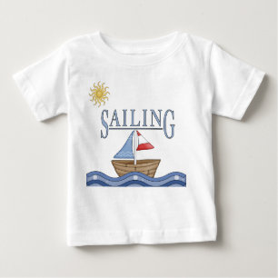 T-shirt Pour Bébé Voile - Bord À Voile Sur L'Eau