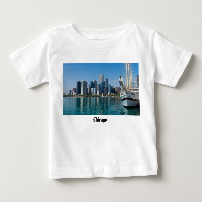 T-shirt Pour Bébé Voile venteux (Devant)