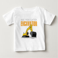 Voir Plus Tard Excavateur Enfants Garçon