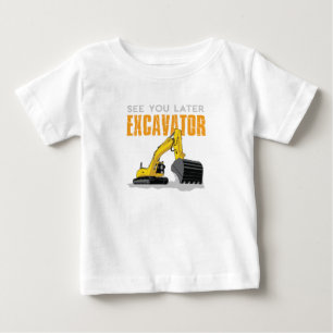 T-shirt Pour Bébé Voir Plus Tard Excavateur Enfants Garçon