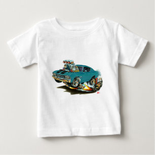 T-shirt Pour Bébé Voiture 1968-69 Teal-Noire de Chevelle