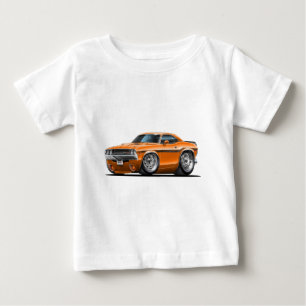T-shirt Pour Bébé Voiture 1970-72 d'orange de challengeur