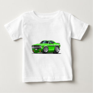T-shirt Pour Bébé Voiture 1970-72 verte de challengeur