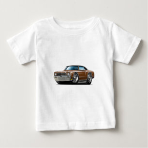 T-shirt Pour Bébé Voiture 1971 supérieure Brun-Noire de Monte Carlo