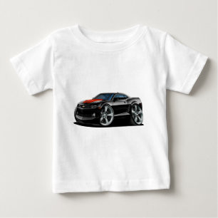 T-shirt Pour Bébé Voiture 2010-12 Noir-Rouge de Camaro